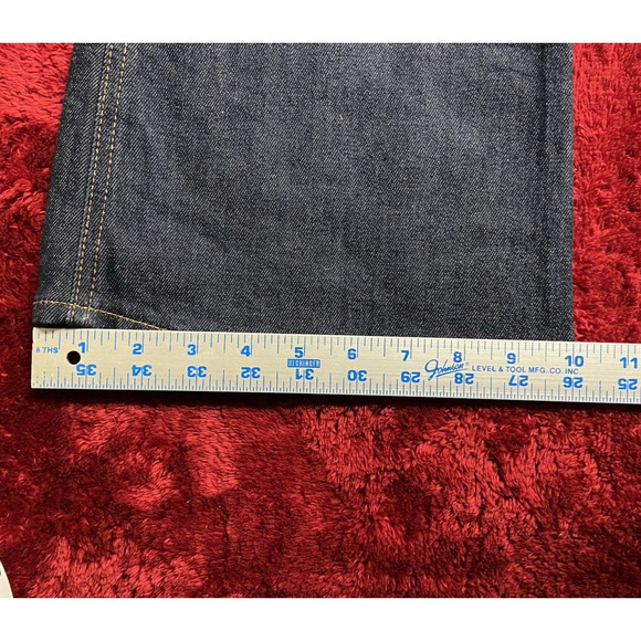 Madewell Overall Medium Flea Market Flare Denim in Dark Washed indigo Baggy Y2K - Picture 7 of 13